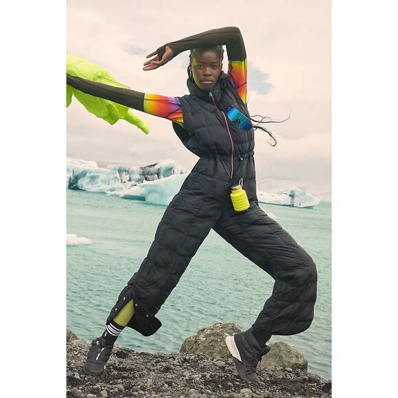 NWT Free People Pippa Packable Puffer snow  Suit Size L - Picture 4 of 9